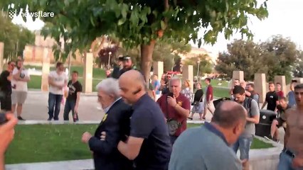 Nationalist mob attacks 75-year-old mayor of Greek city