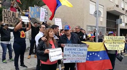 Manifestación en Tenerife contra Maduro