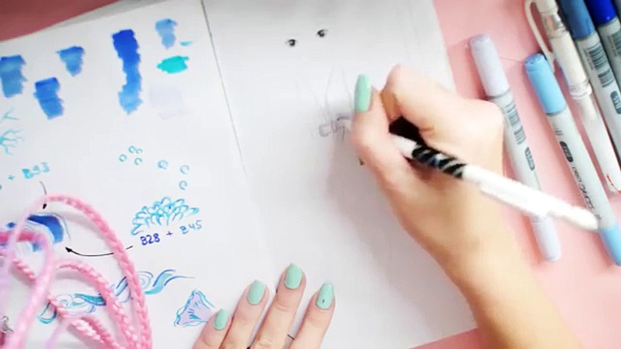 Topmodel malen | Kleid malen | Inspiration finden | How to draw Dress || Foxy Draws