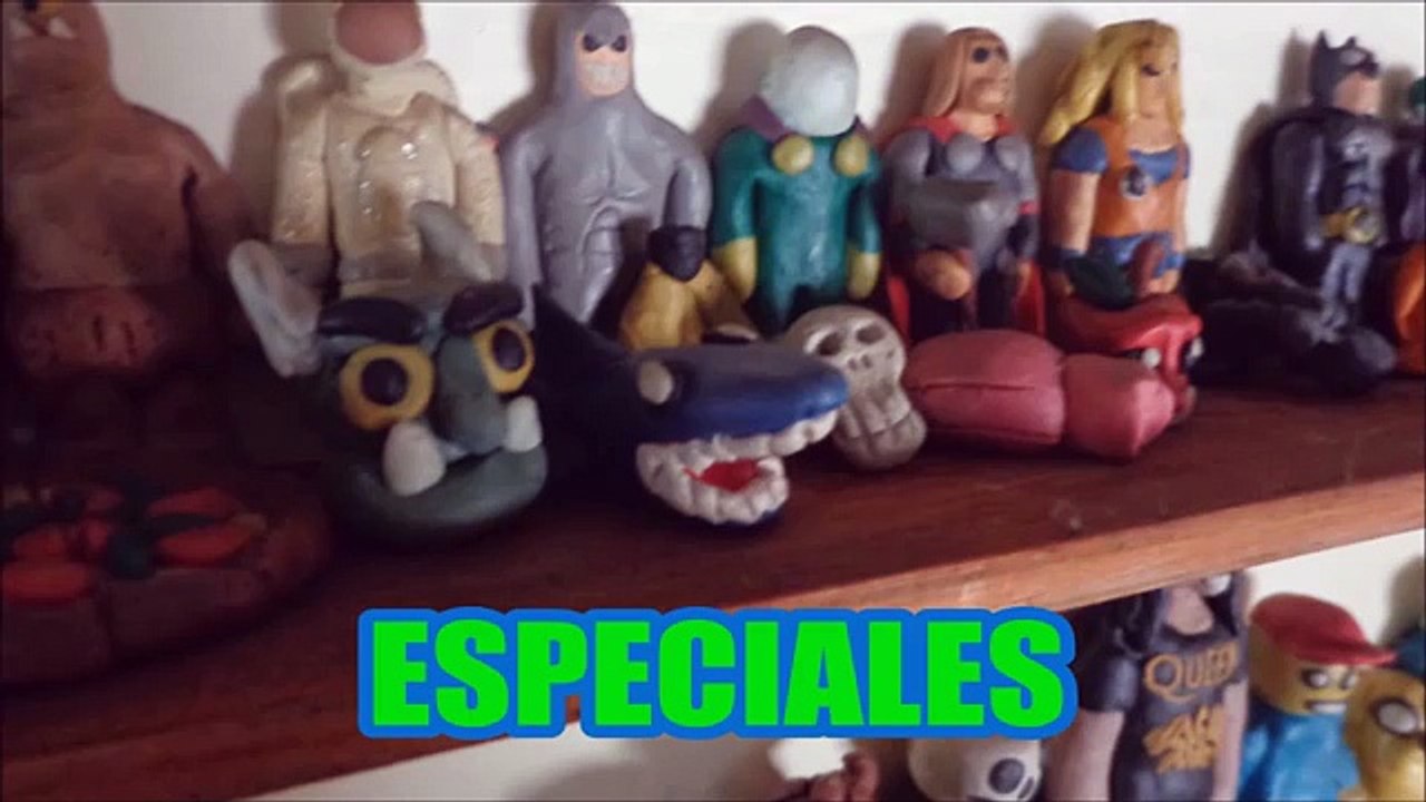 ¿Donde pone Mr P las figuras de plastilina?