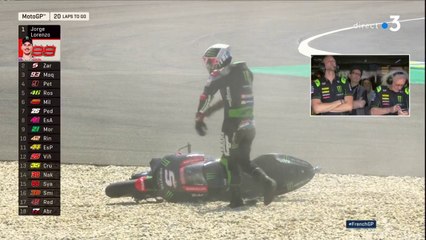 Moto : Chute de Johann Zarco au Grand Prix de France