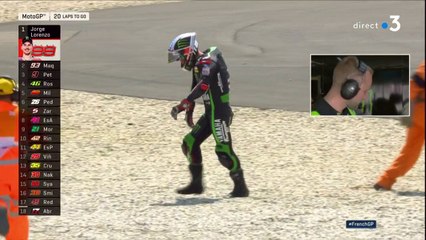 Grand Prix de France de Moto GP : Johann Zarco chute au Mans