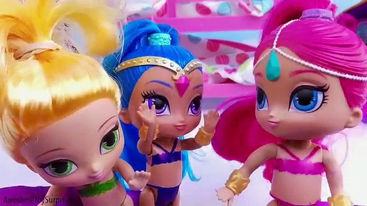 Shimmer and Shine Bath Paint Toy Surprises Best Learn Colors Video for Kids Nick Jr Bathtime Fun