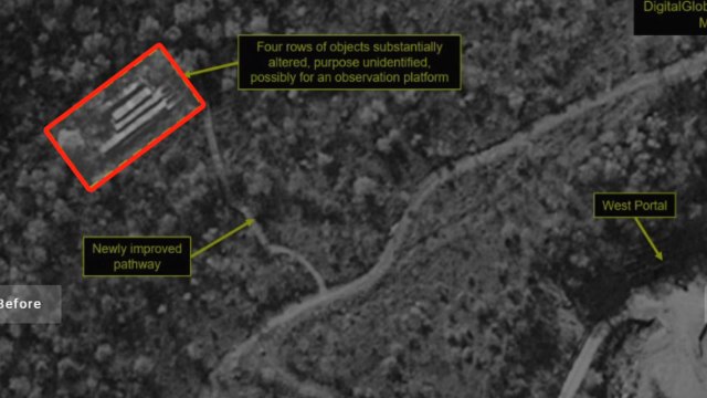 38노스 北, 풍계리 핵실험장 폐기 관측용 전망대 설치 중 / YTN