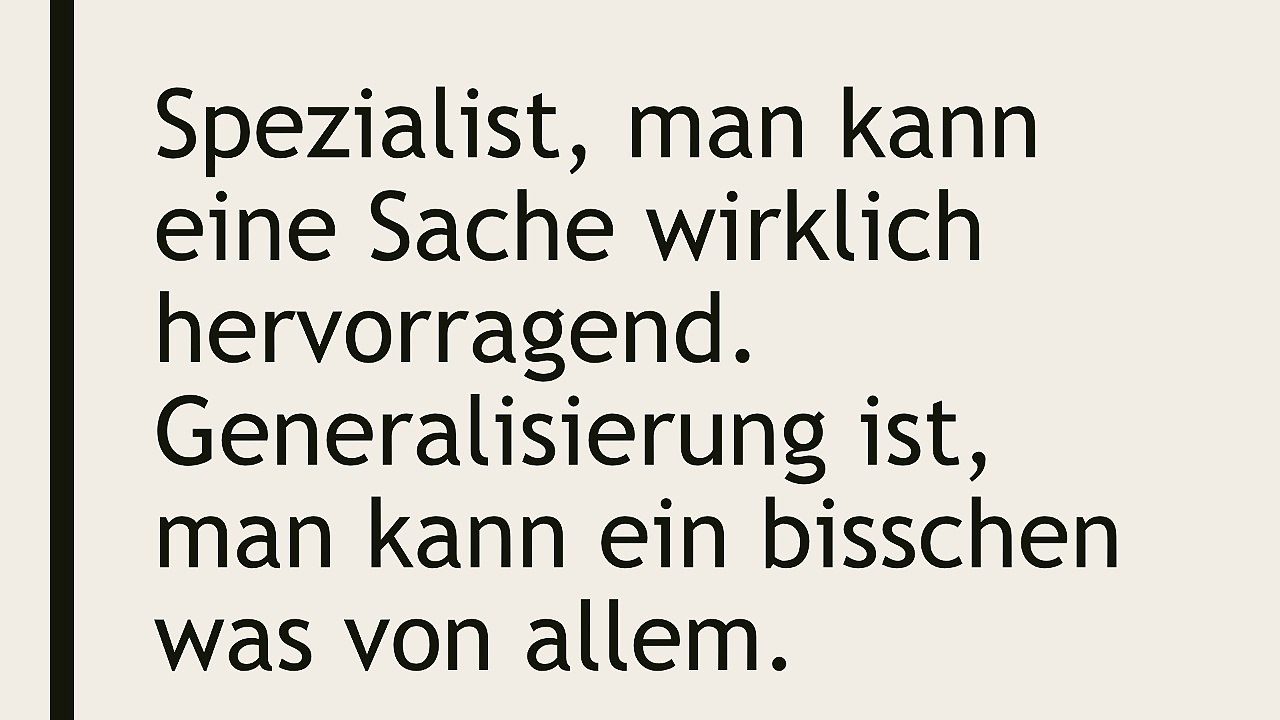Bestseller or bust#6 Generalisierung versus Spezialisierung