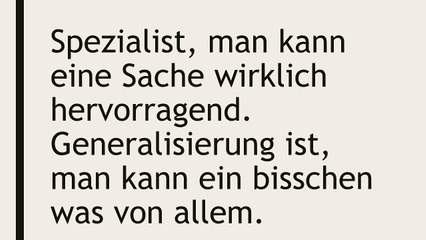 Bestseller or bust#6 Generalisierung versus Spezialisierung