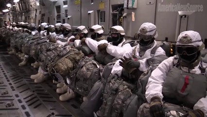 U.S. Army Paratroopers Leap into Arctic Tundra at 1200 Feet