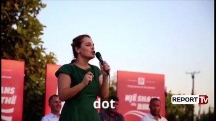 Report TV - Protesta/ Balla nxjerr videon për Kryemadhin: Demokratë të ndershëm, mos u gënjeni