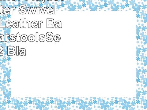 Costway Diner Adjustable Counter Swivel Pub Style Leather Bar Stools BarstoolsSet of 2