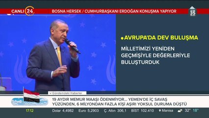 Cumhurbaşkanı Erdoğan, Bosna Hersek'te