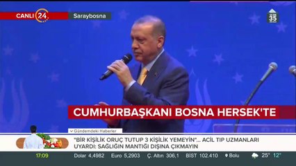 Cumhurbaşkanı Erdoğan, Bosna Hersek'te