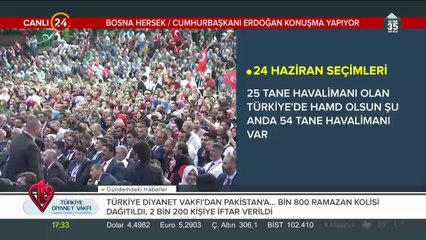 Cumhurbaşkanı Erdoğan, Bosna Hersek'te