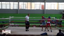 Cindy Rivas VS Dalia Lopez - Boxeo Amateur - Miercoles de Boxeo