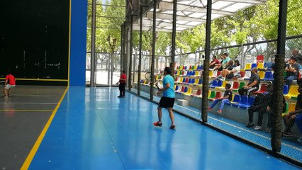 Frontenis final master división de honor set 1