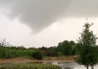 Funnel Cloud Forms North of Austin