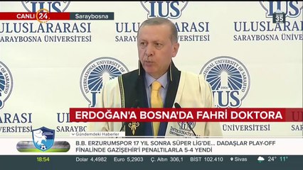 Cumhurbaşkanı Erdoğan Bosna'da