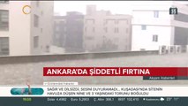 Ankara'da şiddetli fırtına