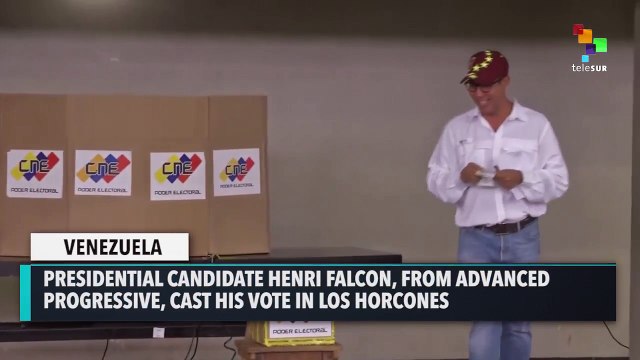 Venezuelan Presidential Candidate Henri Falcon Votes