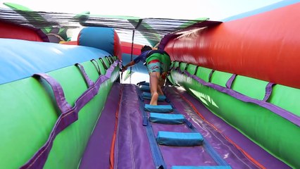 WORLDS BIGGEST INFLATABLE WATER SLIDE!!