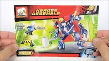 The Avengers Thor vs Loki Mechanical Suit w/ Quicksilver & Drax Unofficial LEGO Set Kids Toys