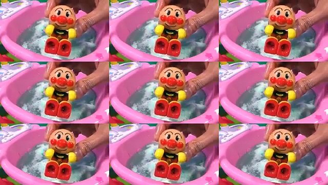 アンパンマン はたらくくるま ゴミ収集車 ポイポイブーブー バイキンマンに泡にとじこめられた！カラフルあわあわお風呂プールで洗い流そう！誰が出てくるかな？ ❤ おもちゃ アニメ トイ キッズ