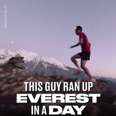 Ce runner de l'extreme grimpe l'Everest en 24h