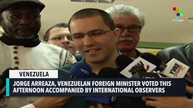Jorge Arreaza, Venezuelan Foreign Minister Votes