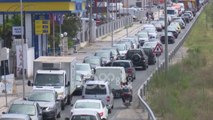 Ora News - Përplasen shtatë makina në autostradën Tiranë-Durrës