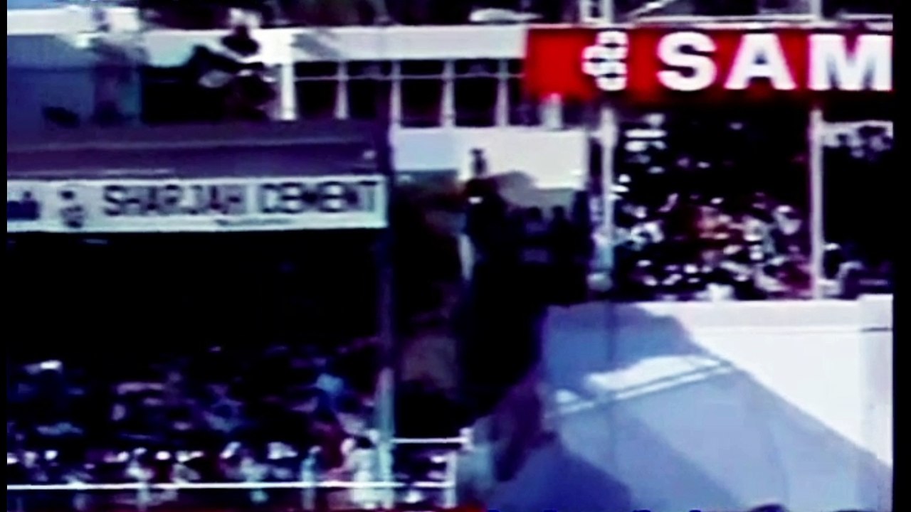 Waqar Younis First Over in International Cricket vs West Indies at Sharjah in 1988-89