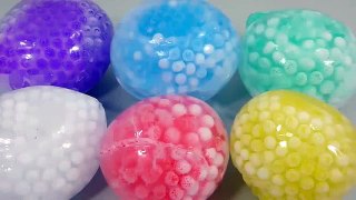 DIY How To Make Colors Orbeez Balloon Ice Water Ball Learn Colors Glitter Slime Clay