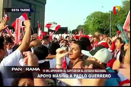 Apoyo masivo a Paolo Guerrero: 15 mil hinchas se congregan en el Estadio Nacional