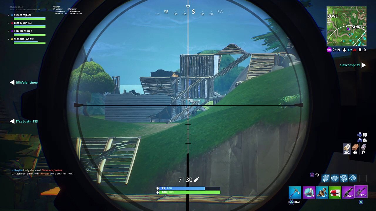 Fortnite- Sniped from 263 m
