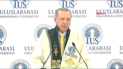 Cumhurbaşkanı Erdoğan, Saraybosna'da Fahri Doktora Töreninde Konuştu-3
