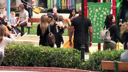 EXCLUSIVE - Kourtney Kardashian Scared When Penelope Takes A Big Fall From Playground Equipment