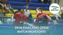 2018 Thailand Open Highlights | Kilian Ort/Tobias Hippler vs S.Sanil/G. Sathiyan (Final)