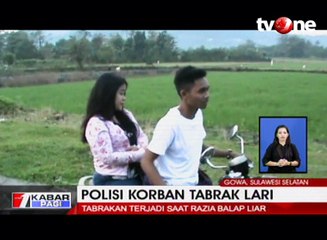 Detik-detik Polisi Satlantas Ditabrak Lari Mobil Ngebut