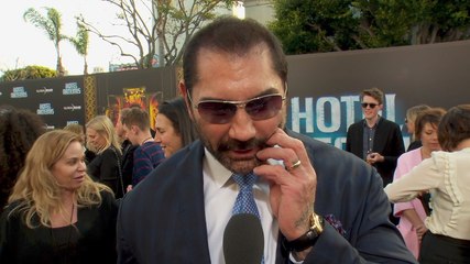 Dave Bautista Talks About Jodie Foster At 'Hotel Artemis' Premiere