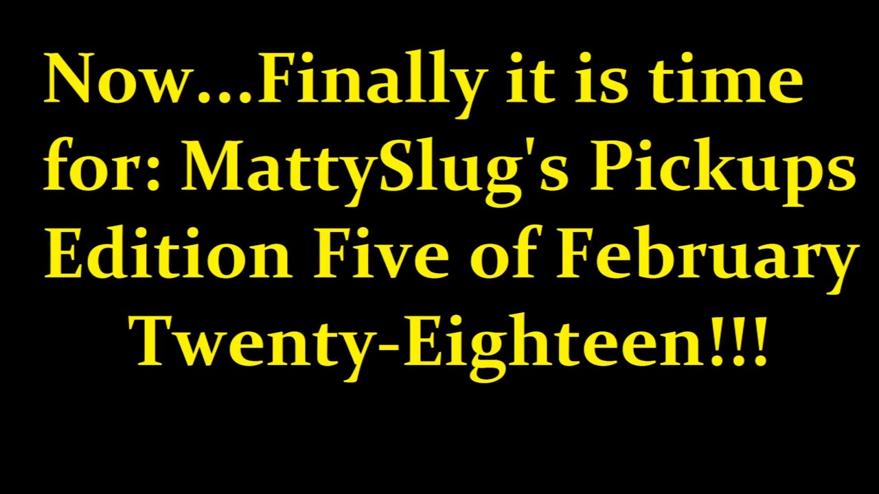 MattySlug's February 2018 Pickups PART 5!!! +Recap of Parts 1-4!