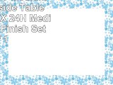 Jofran 10317 Medium Oak Chairside Table 16W X 24D X 24H Medium Brown Finish Set of 1