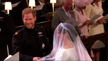 Royal wedding 2018: Prince Harry lifts Meghan's veil - BBC News