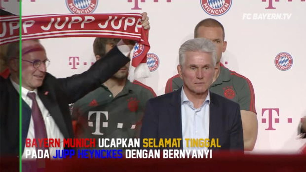 Bayern Munich Ucapkan Selamat Tinggal Pada Jupp Heynckes Dengan Bernyanyi