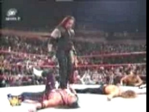 The Undertaker Double Chokeslams Bret Hart & Shawn Michaels