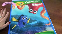 Finding Dory Crayola Giant Coloring Pages! Finding Dory Coffee Pot with Hank! Fun Coloring For Kid