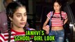 Janhavi Kapoor PRETTY LOOK With Daddy Boney Kapoor MOVIE Night In Juhu | Kartik Aryan