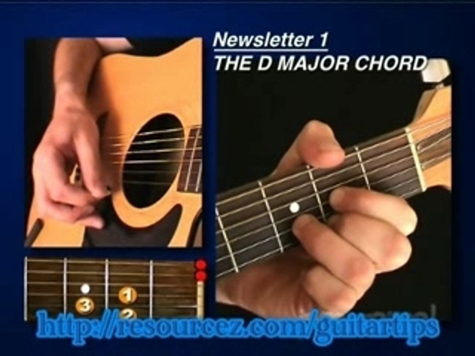 D_Major_Chord Online Guitar Lesson #2