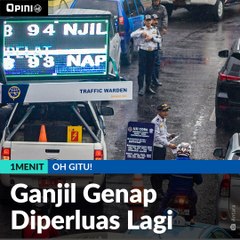 #1MENIT | Ganjil Genap Diperluas Lagi
