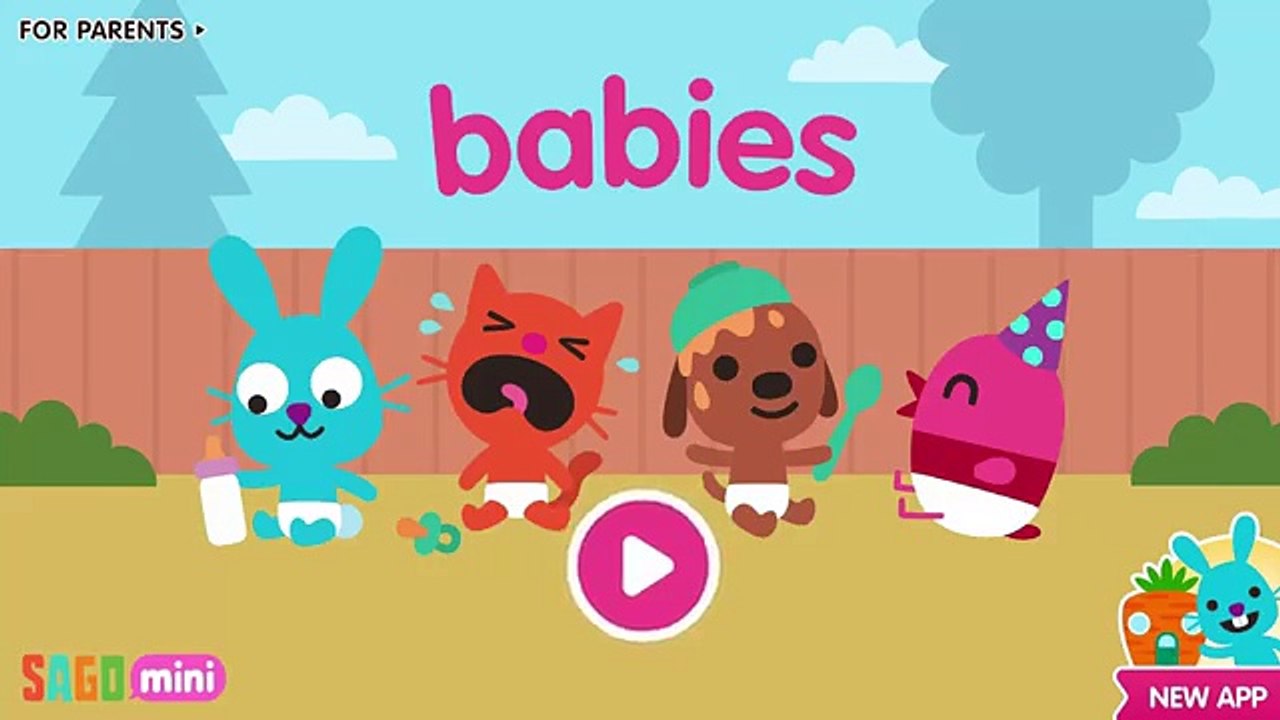 Fun Sago Mini Games - Kids Sago Pet Baby Fun Care Play Feed Bath Diaper Change With Sago Mini Babies