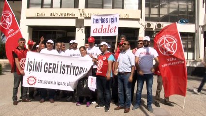 İZSU'da işten çıkartılan işçilerden, 'Herkes için adalet' yürüyüşü