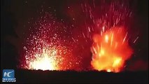A small explosion from Hawaii's Kilauea volcano at about midnight local time shot an ash cloud up to 10,000 feet in the air. Following the eruption, fast-moving