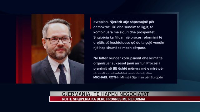 Gjermania: Të hapen negociatat - News, Lajme - Vizion Plus